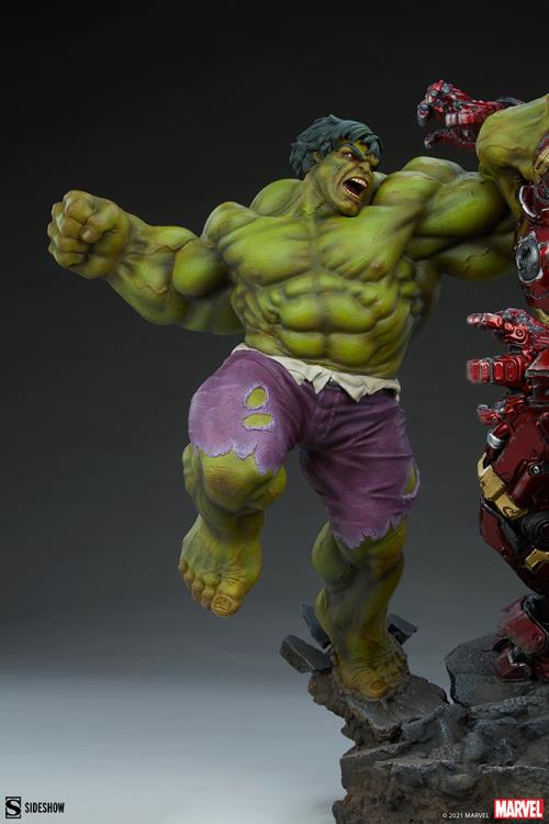 Marvel Hulk vs Hulkbuster Maquette Gallery Image 15