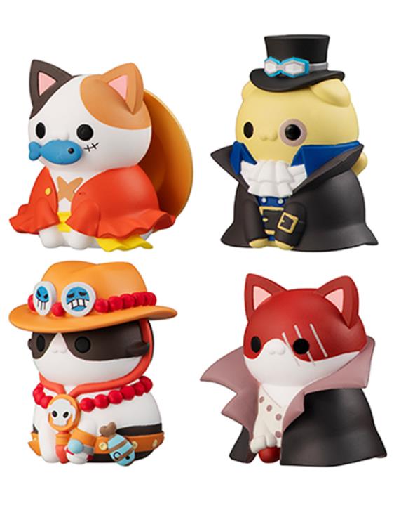 One Piece Mega Cat Project NyanPieceNyan! Vol.1 "I'm Gonna be King of Paw-rates!!" Box of 8 Figures Gallery Image 4