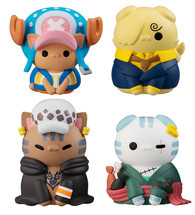 One Piece Mega Cat Project NyanPieceNyan! Vol.1 "I'm Gonna be King of Paw-rates!!" Box of 8 Figures Gallery Image 6