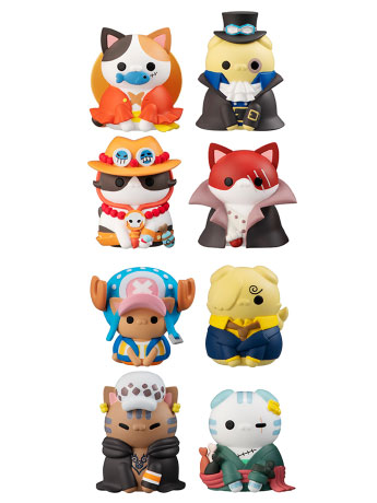 One Piece Mega Cat Project NyanPieceNyan! Vol.1 "I'm Gonna be King of Paw-rates!!" Box of 8 Figures Gallery Image 2