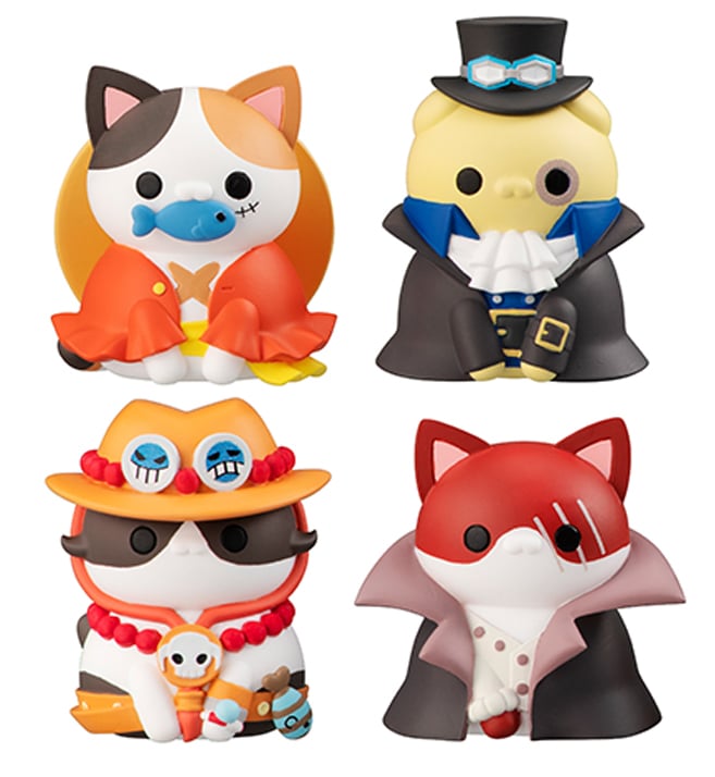 One Piece Mega Cat Project NyanPieceNyan! Vol.1 "I'm Gonna be King of Paw-rates!!" Box of 8 Figures Gallery Image 3