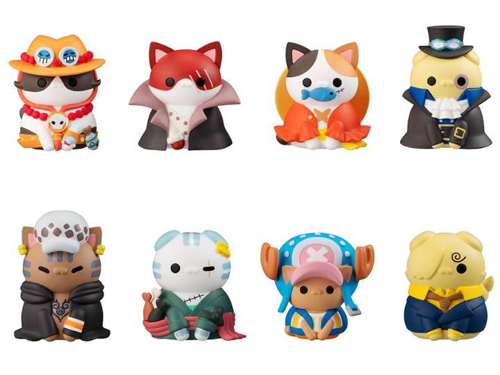 One Piece Mega Cat Project NyanPieceNyan! Vol.1 "I'm Gonna be King of Paw-rates!!" Box of 8 Figures Gallery Image 1