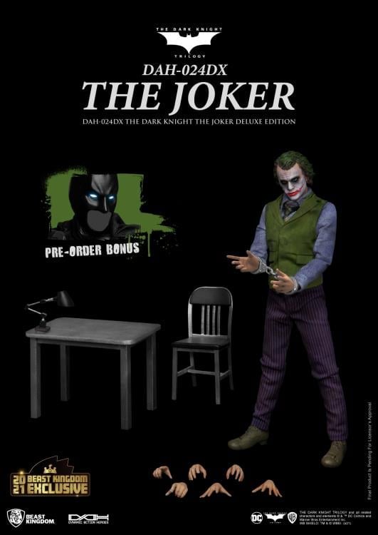 The Dark Knight Dynamic 8ction Heroes DAH-024DX Joker (Interrogation Room) Limited Edition Deluxe Version Gallery Image 7
