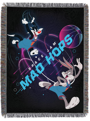 Space Jam: A New Legacy Mad Hops Tapestry Throw Blanket Gallery Image 2