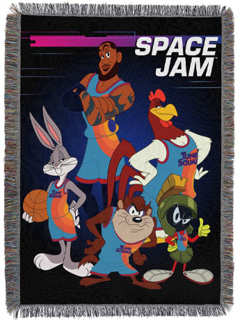 Space Jam: A New Legacy Tune Squad Tapestry Throw Blanket Gallery Image 2