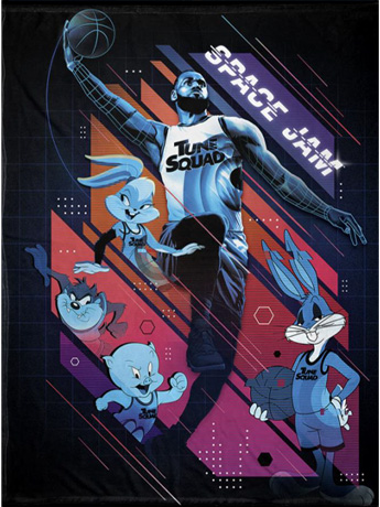 Space Jam: A New Legacy Tune Squad Throw Blanket Gallery Image 2