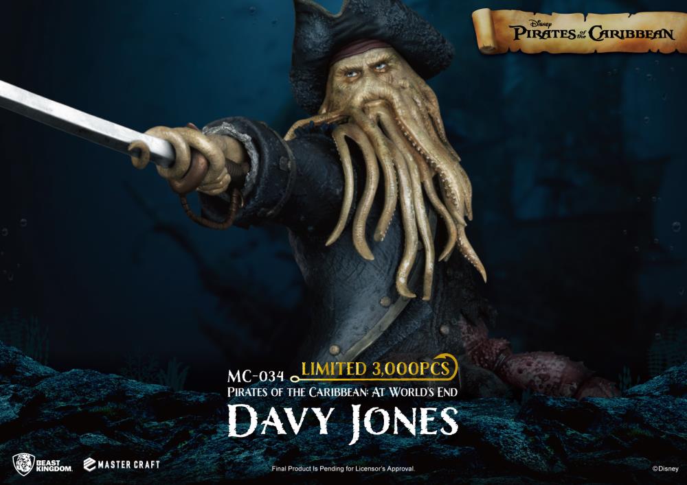 Pirates of the Caribbean: At World's End Master Craft MC-034 Davy Jones Limited Edition Statue Gallery Image 8