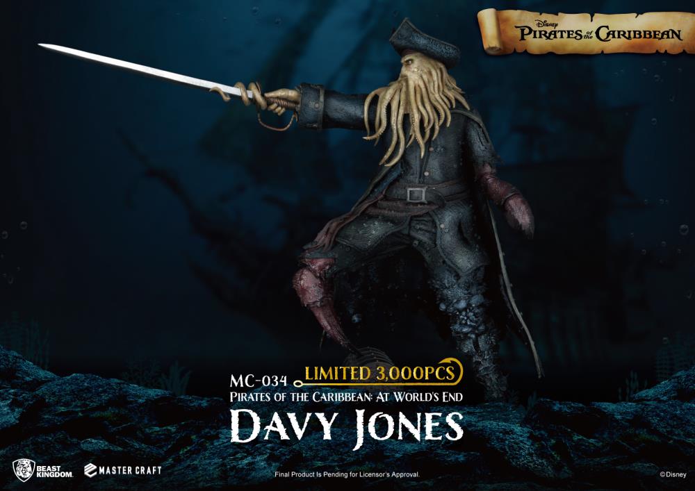 Pirates of the Caribbean: At World's End Master Craft MC-034 Davy Jones Limited Edition Statue Gallery Image 7