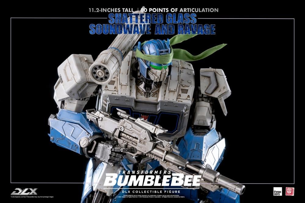 Transformers: Bumblebee DLX Scale Collectible Series Shattered Glass Soundwave and Ravage BBTS Exclusive Gallery Image 13
