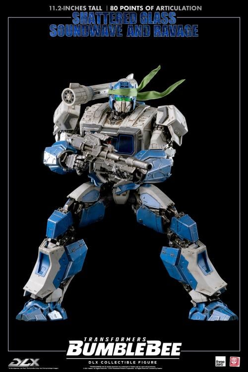 Transformers: Bumblebee DLX Scale Collectible Series Shattered Glass Soundwave and Ravage BBTS Exclusive Gallery Image 11