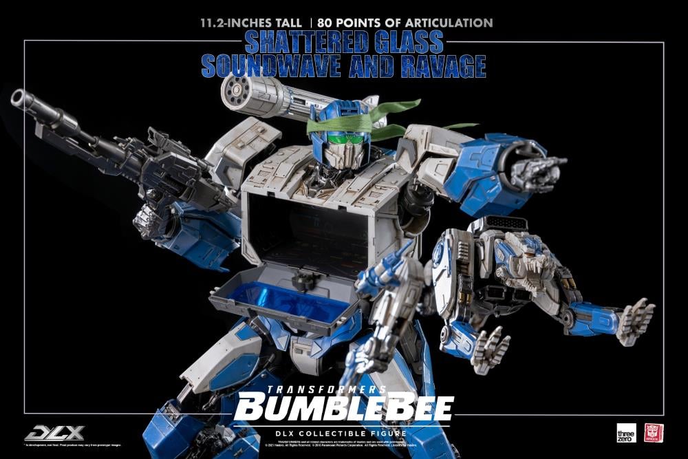 Transformers: Bumblebee DLX Scale Collectible Series Shattered Glass Soundwave and Ravage BBTS Exclusive Gallery Image 12