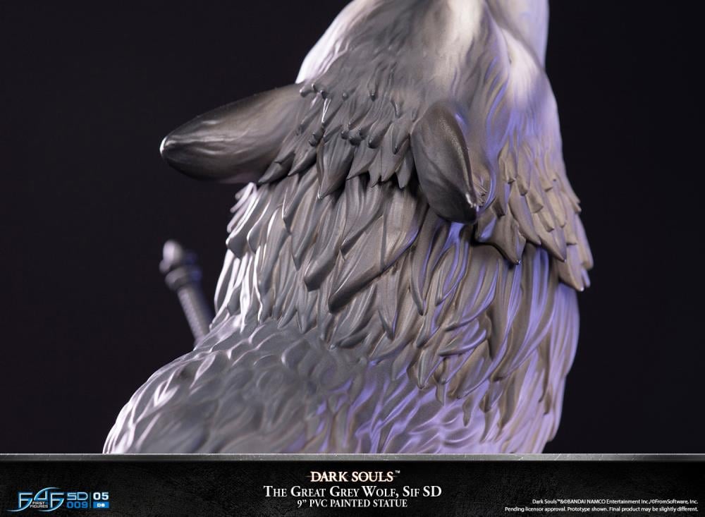 Dark Souls The Great Grey Wolf Sif SD Statue Gallery Image 9