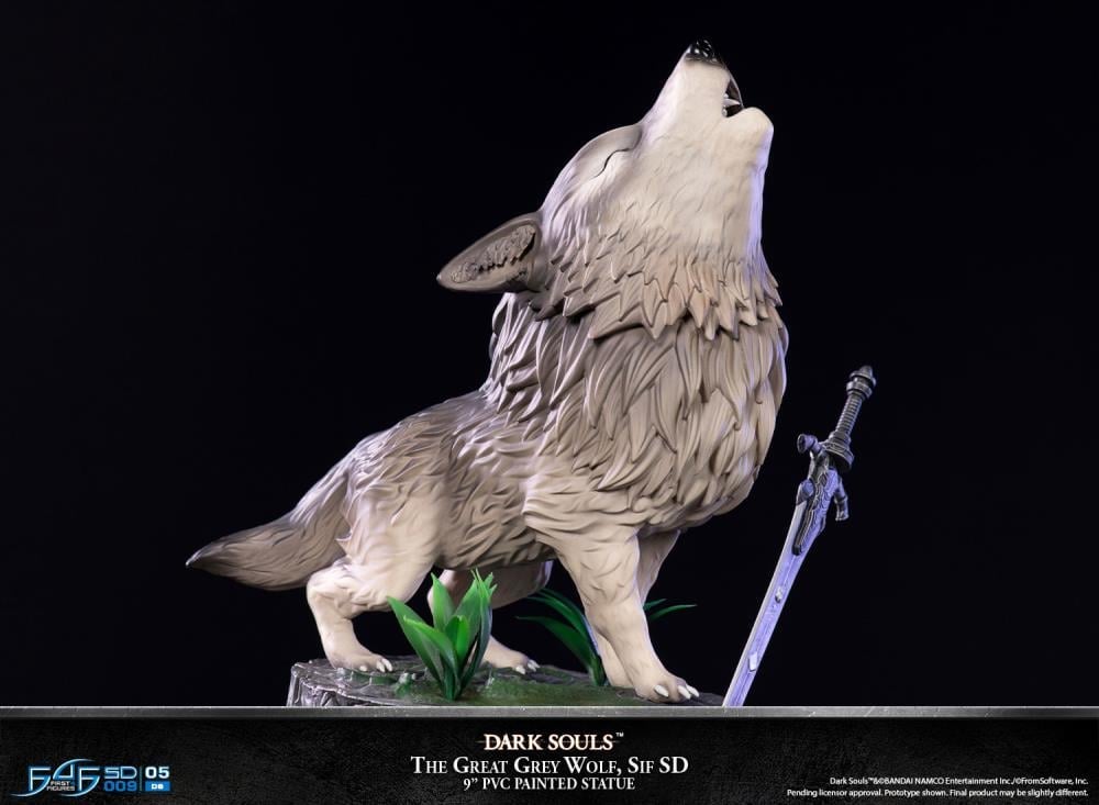 Dark Souls The Great Grey Wolf Sif SD Statue Gallery Image 4