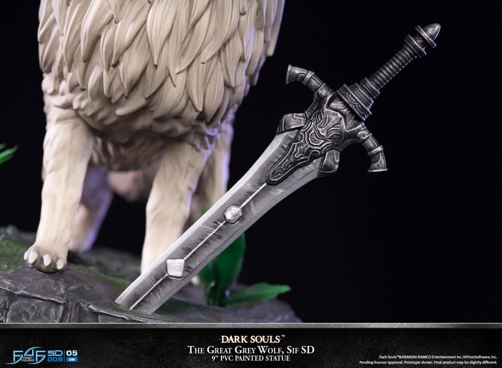 Dark Souls The Great Grey Wolf Sif SD Statue Gallery Image 8