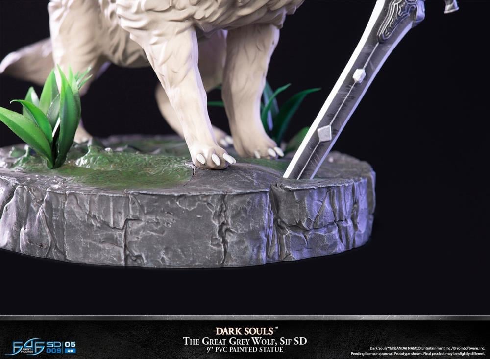 Dark Souls The Great Grey Wolf Sif SD Statue Gallery Image 11