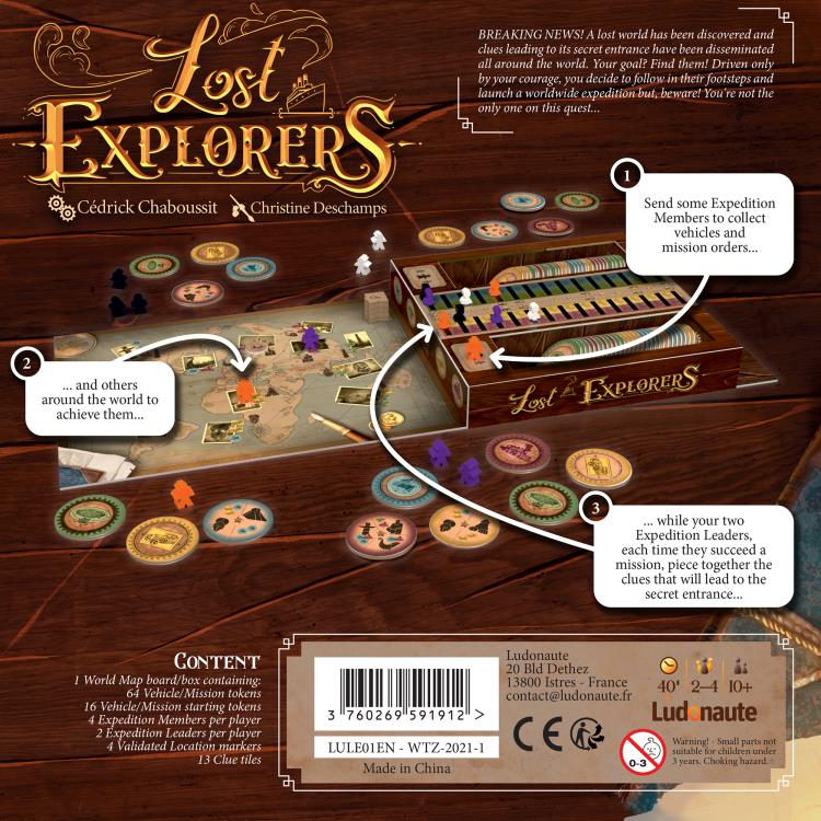 Lost Explorers Board Game Gallery Image 6