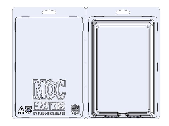 MOC Masters 6" x 9" Cardback UV Protective Case Ten-Pack Gallery Image 1