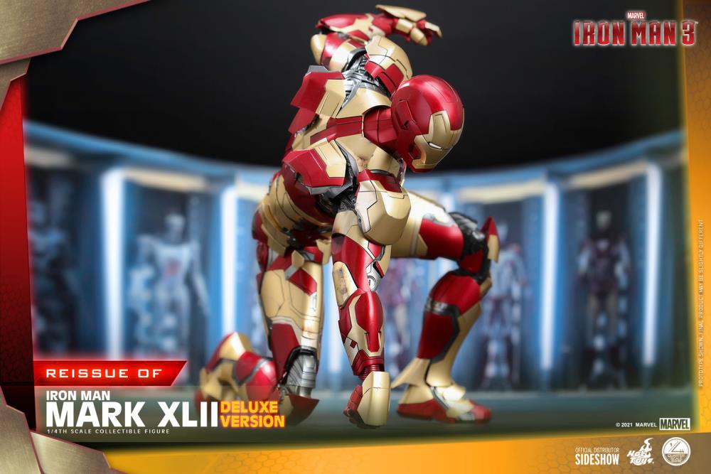 Iron Man 3 QS008 Iron Man Mark XLII (Deluxe Ver.) 1/4th Scale Figure (Reissue) Gallery Image 14