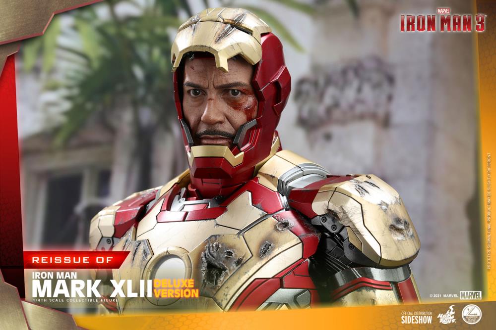 Iron Man 3 QS008 Iron Man Mark XLII (Deluxe Ver.) 1/4th Scale Figure (Reissue) Gallery Image 18