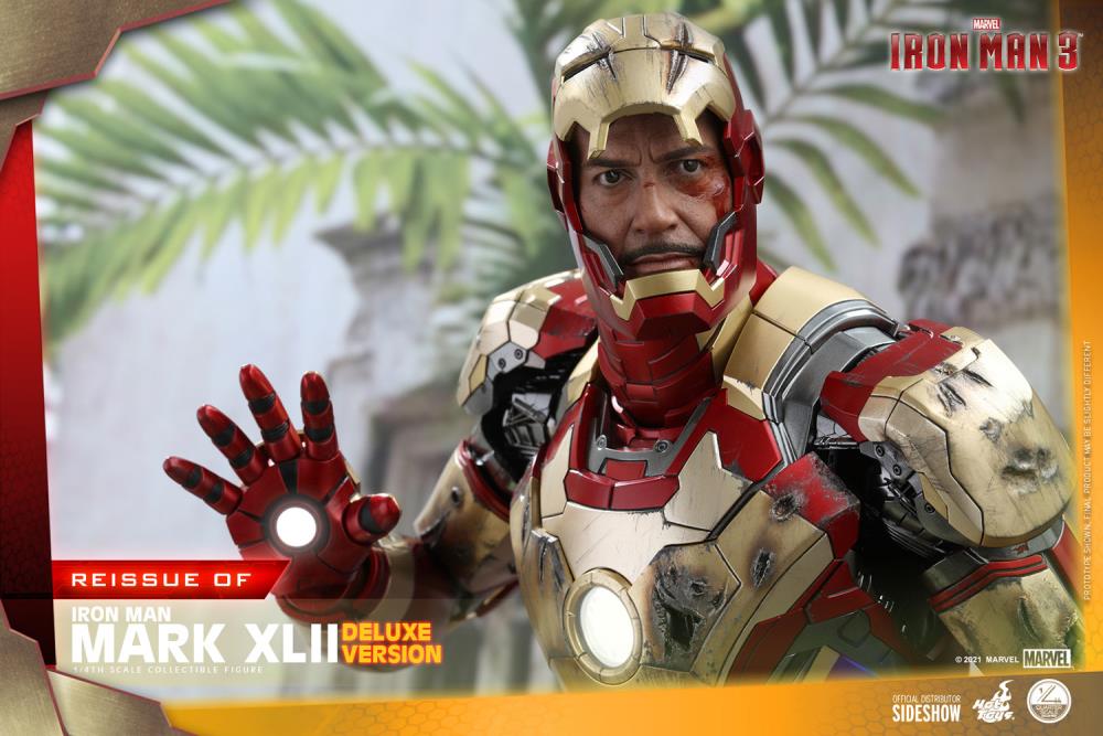 Iron Man 3 QS008 Iron Man Mark XLII (Deluxe Ver.) 1/4th Scale Figure (Reissue) Gallery Image 13