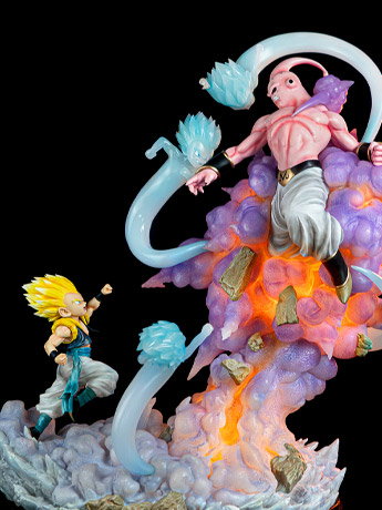 Dragon Ball Z Gotenks vs. Majin Buu 1/6 Scale Limited Edition Statue Gallery Image 2