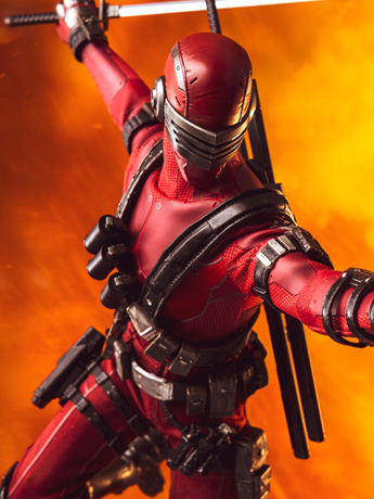 G.I. Joe FigZero Snake Eyes (Deadgame) 1/6 Scale BBTS Exclusive Collectible Figure Gallery Image 2