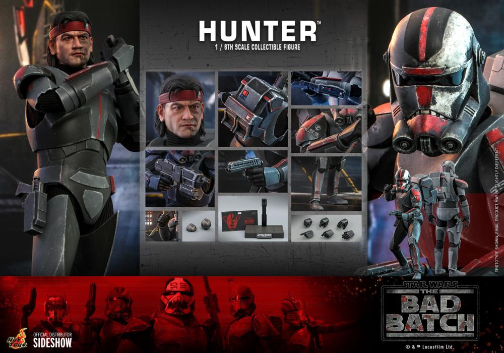 Star Wars: The Bad Batch TMS050 Hunter 1/6th Scale Collectible Figure Gallery Image 21