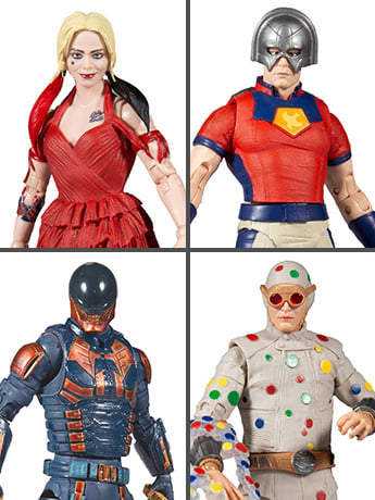 The Suicide Squad DC Multiverse Wave 1 Set of 4 Action Figures (Collect to Build: King Shark) Gallery Image 2