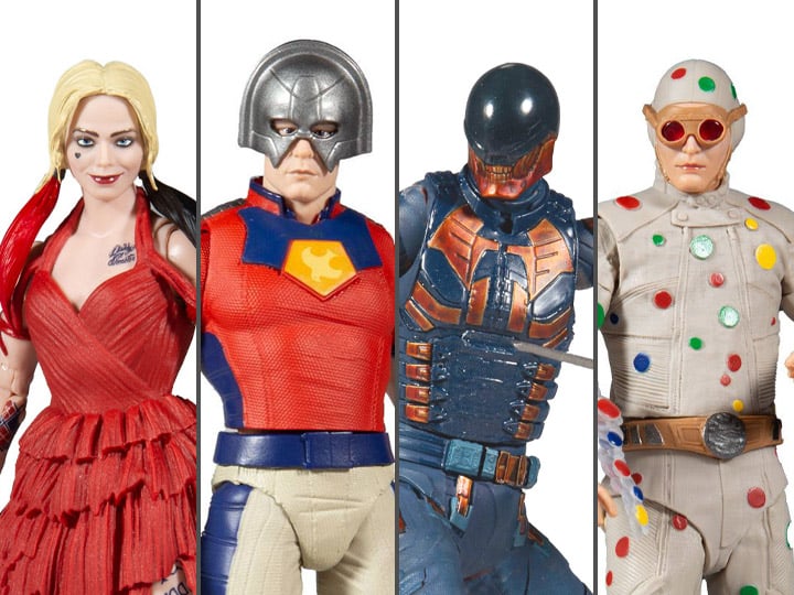 The Suicide Squad DC Multiverse Wave 1 Set of 4 Action Figures (Collect to Build: King Shark) Gallery Image 1