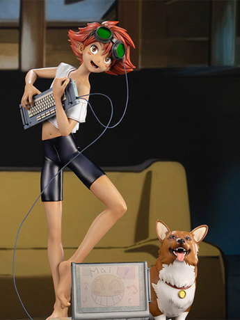 Cowboy Bebop Ed and Ein 1/4 Scale Statue Gallery Image 2