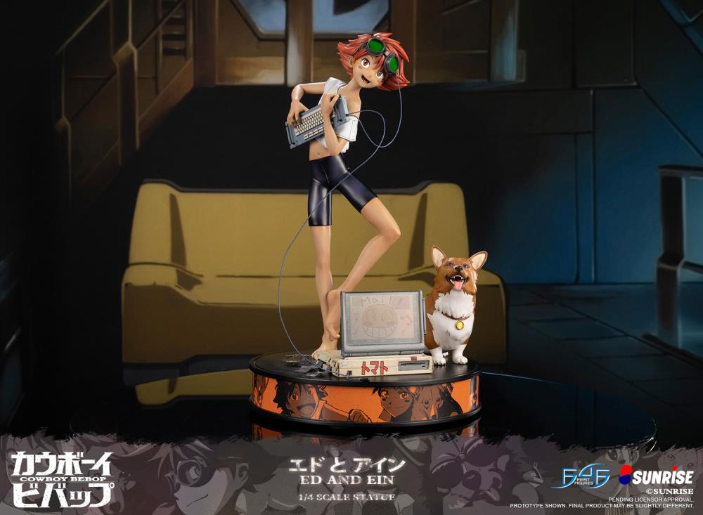 Cowboy Bebop Ed and Ein 1/4 Scale Statue Gallery Image 12