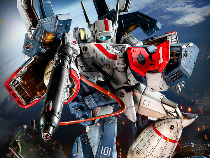 Robotech ST21 Valkyrie VF-1J (Full Armor Version) Statue Gallery Image 1