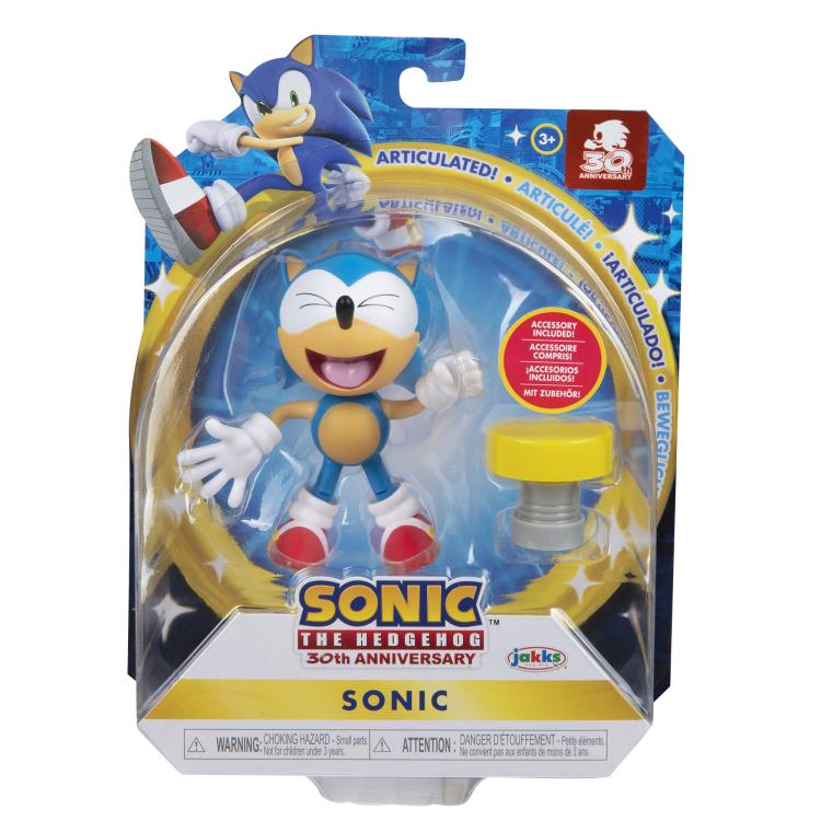 Sonic The Hedgehog 30th Anniversary Sonic with Spring 4-Inch Scale Figure Gallery Image 4