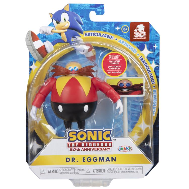 Sonic The Hedgehog 30th Anniversary 4" Dr. Eggman with Goal Plate Gallery Image 4
