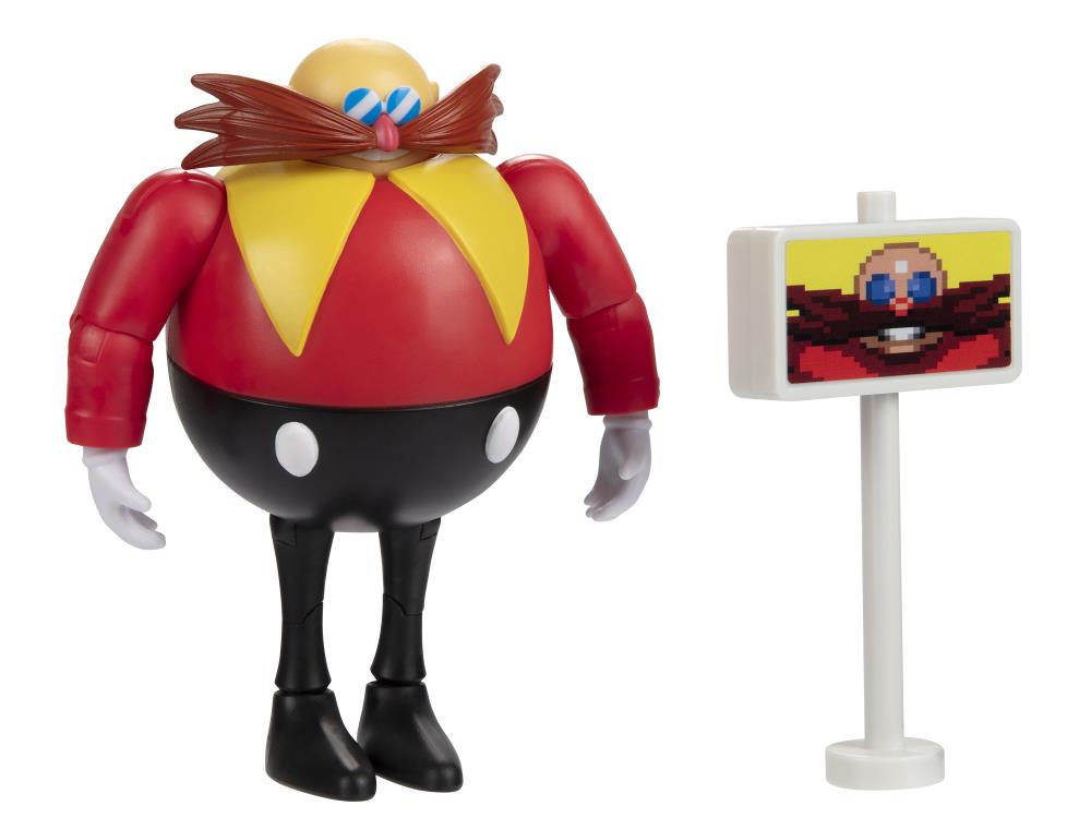 Sonic The Hedgehog 30th Anniversary 4" Dr. Eggman with Goal Plate Gallery Image 3