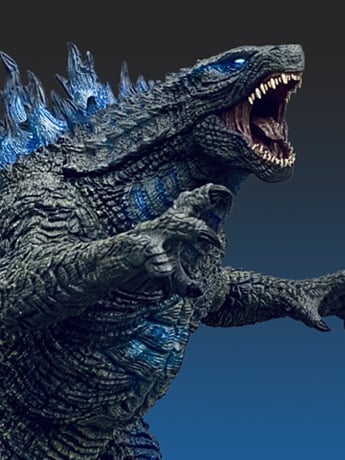 Godzilla: King of the Monsters Omega Beast Series Godzilla (Furious Blue Version) Limited Edition Statue Gallery Image 2
