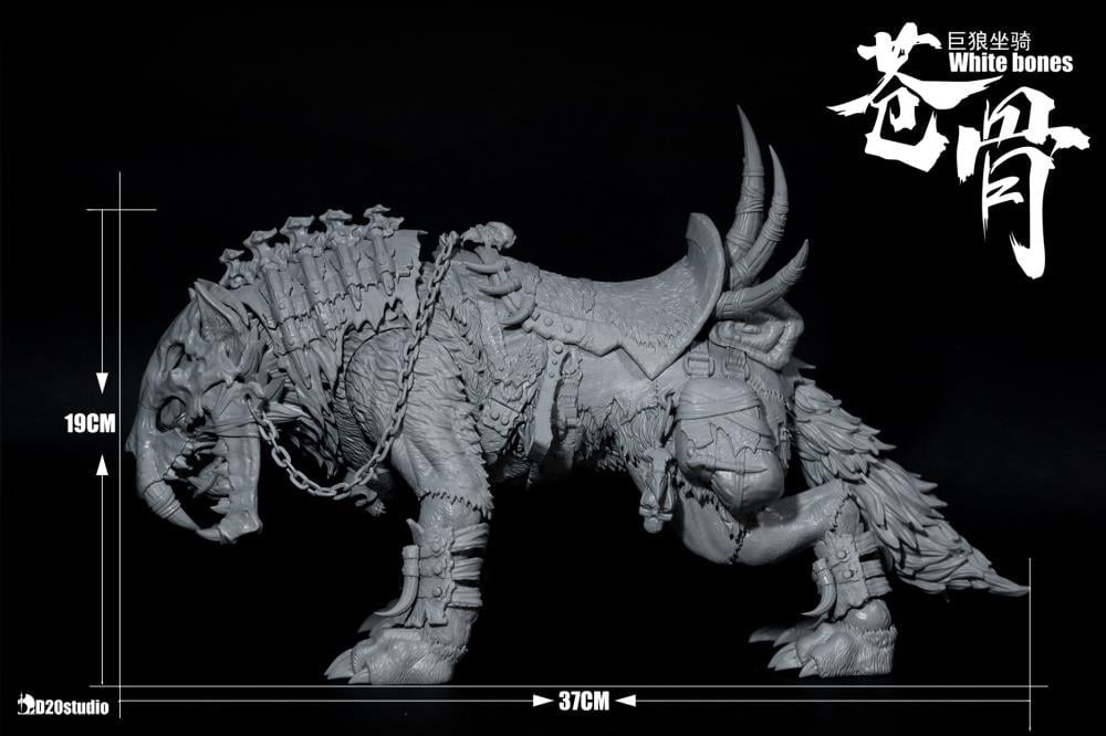 White Bone Wolf (White) 1/12 Scale Figure Gallery Image 8