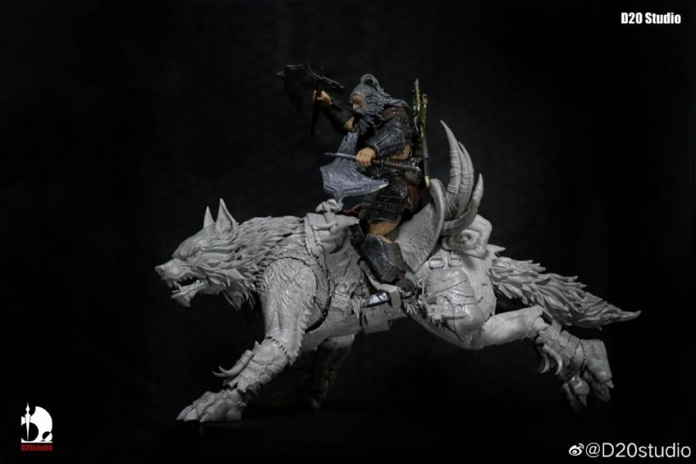 White Bone Wolf (White) 1/12 Scale Figure