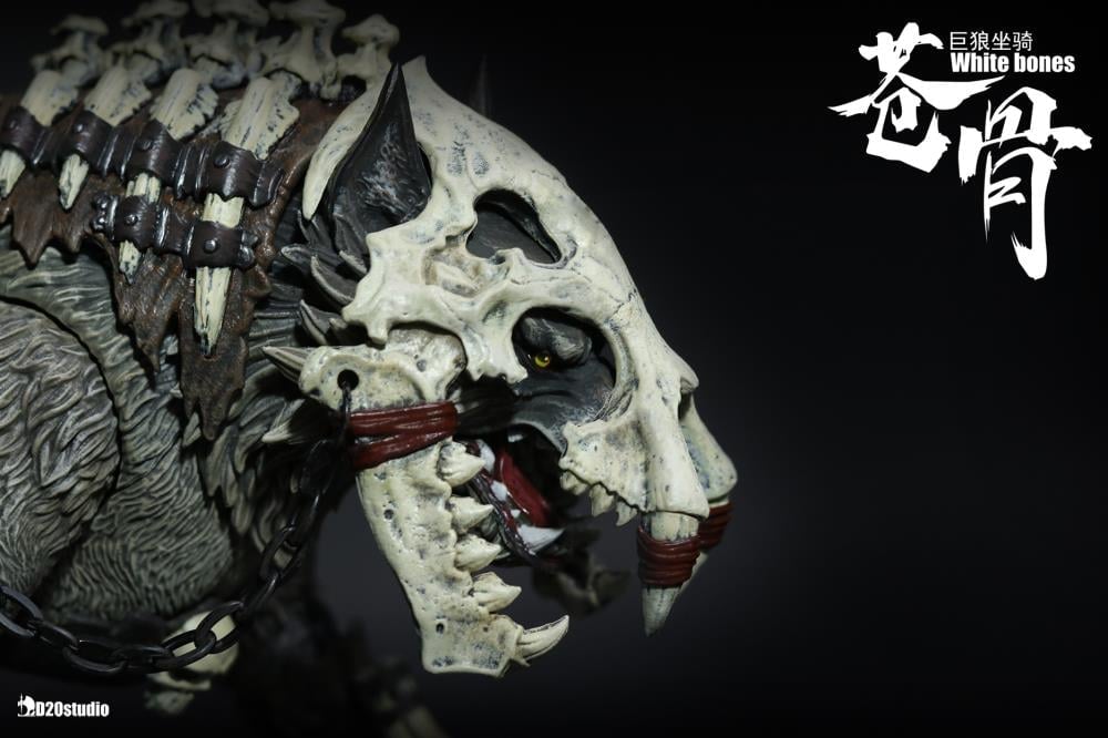 White Bone Wolf (Grey) 1/12 Scale Figure Gallery Image 4