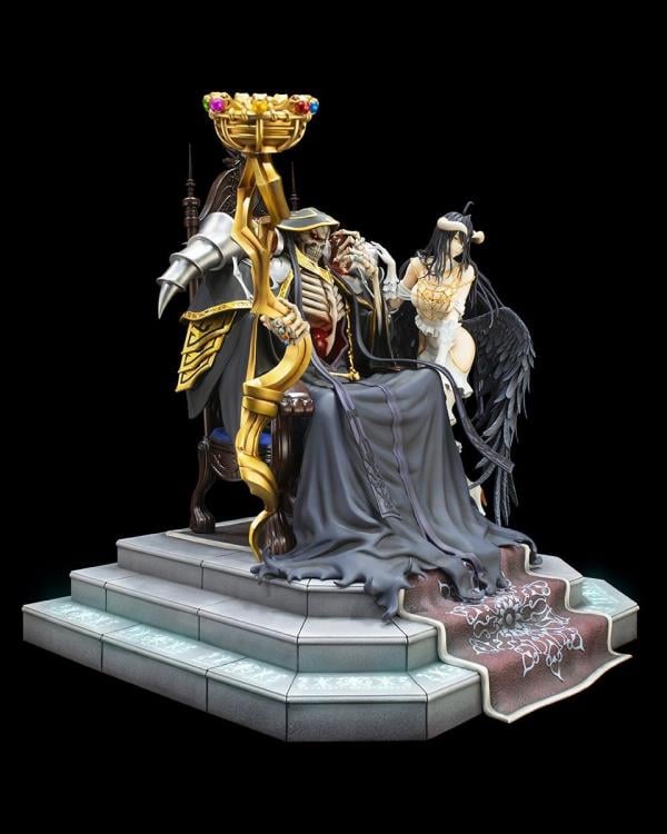 Overlord KD Colle Ainz Ooal Gown and Albedo 1/4 Scale Statue Gallery Image 4