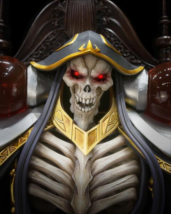 Overlord KD Colle Ainz Ooal Gown and Albedo 1/4 Scale Statue Gallery Image 9