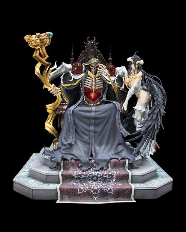 Overlord KD Colle Ainz Ooal Gown and Albedo 1/4 Scale Statue Gallery Image 3