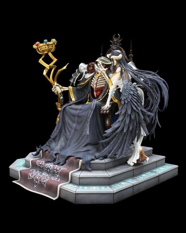 Overlord KD Colle Ainz Ooal Gown and Albedo 1/4 Scale Statue Gallery Image 6