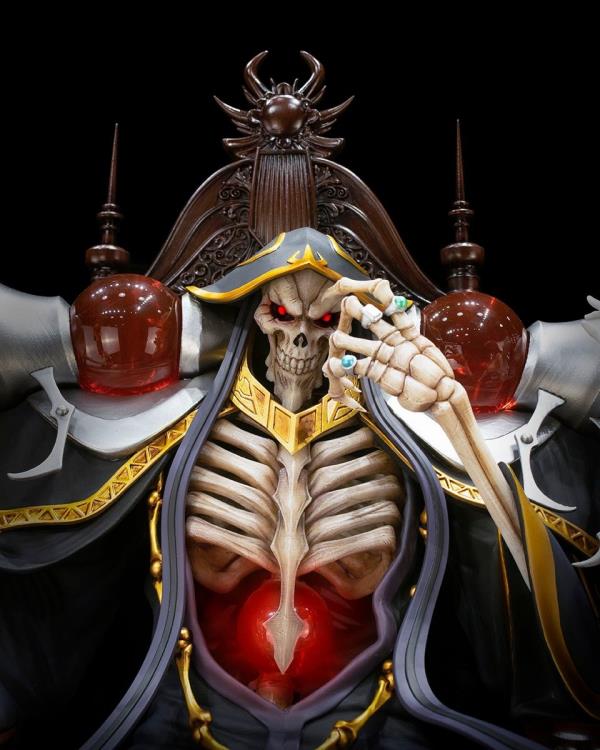 Overlord KD Colle Ainz Ooal Gown and Albedo 1/4 Scale Statue Gallery Image 8