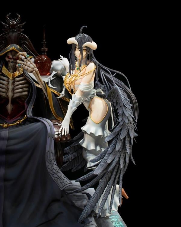 Overlord KD Colle Ainz Ooal Gown and Albedo 1/4 Scale Statue Gallery Image 10