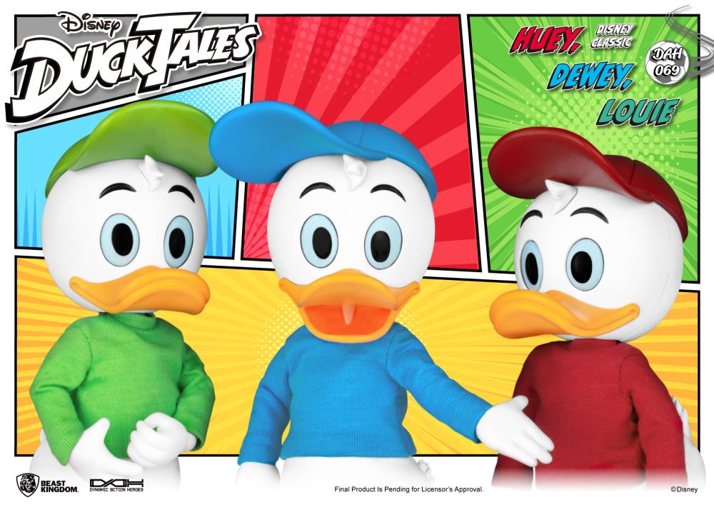DuckTales Dynamic 8ction Heroes DAH-069 Huey, Dewey, & Louie Set of 3 Figures Gallery Image 6