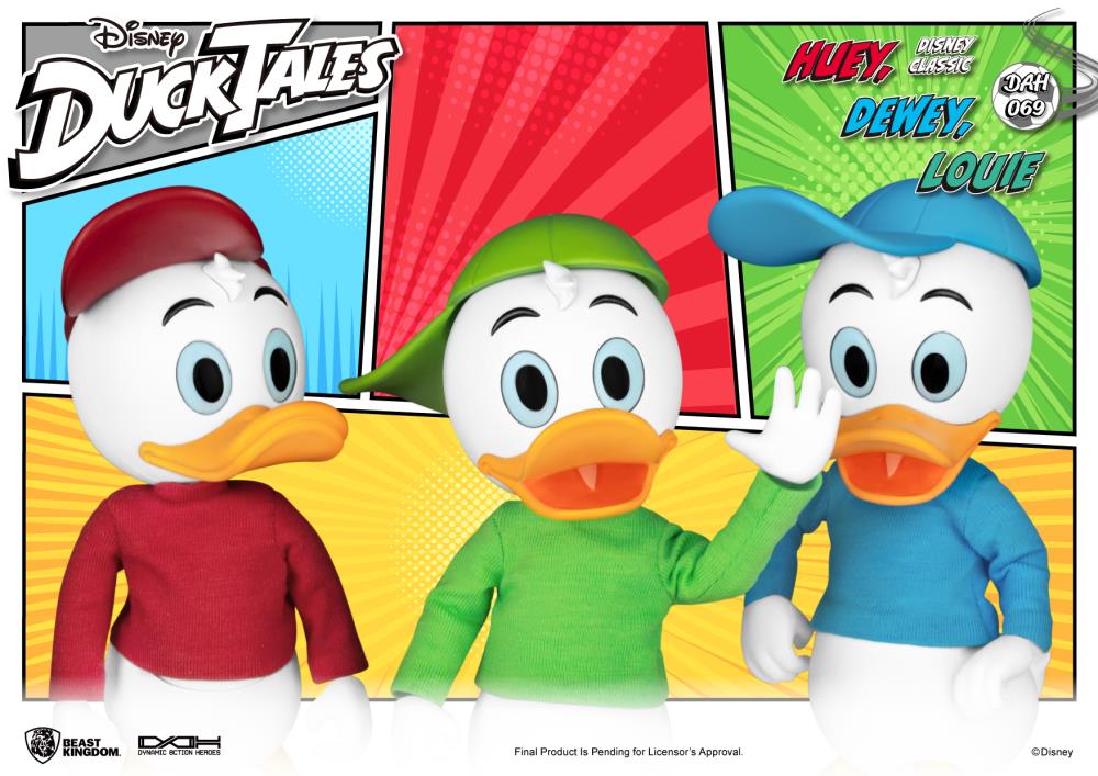 DuckTales Dynamic 8ction Heroes DAH-069 Huey, Dewey, & Louie Set of 3 Figures Gallery Image 7