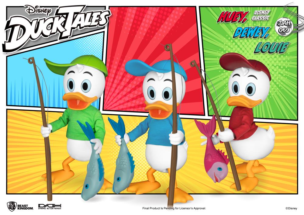 DuckTales Dynamic 8ction Heroes DAH-069 Huey, Dewey, & Louie Set of 3 Figures Gallery Image 5