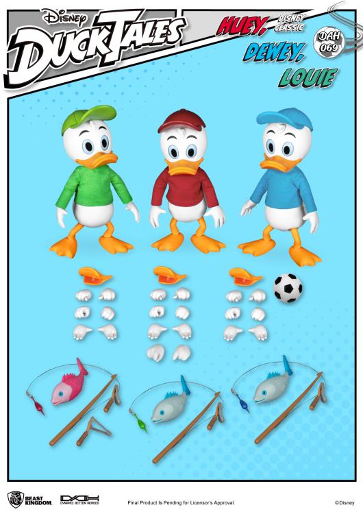 DuckTales Dynamic 8ction Heroes DAH-069 Huey, Dewey, & Louie Set
