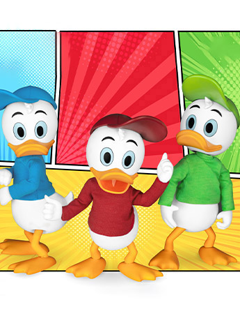 DuckTales Dynamic 8ction Heroes DAH-069 Huey, Dewey, & Louie Set